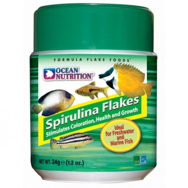Ocean Nutrition Spirulina Flake 71g The WaterZoo Tropical fish marine fish & aquariums